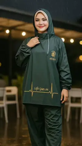 Promo jas hujan model hoodie 