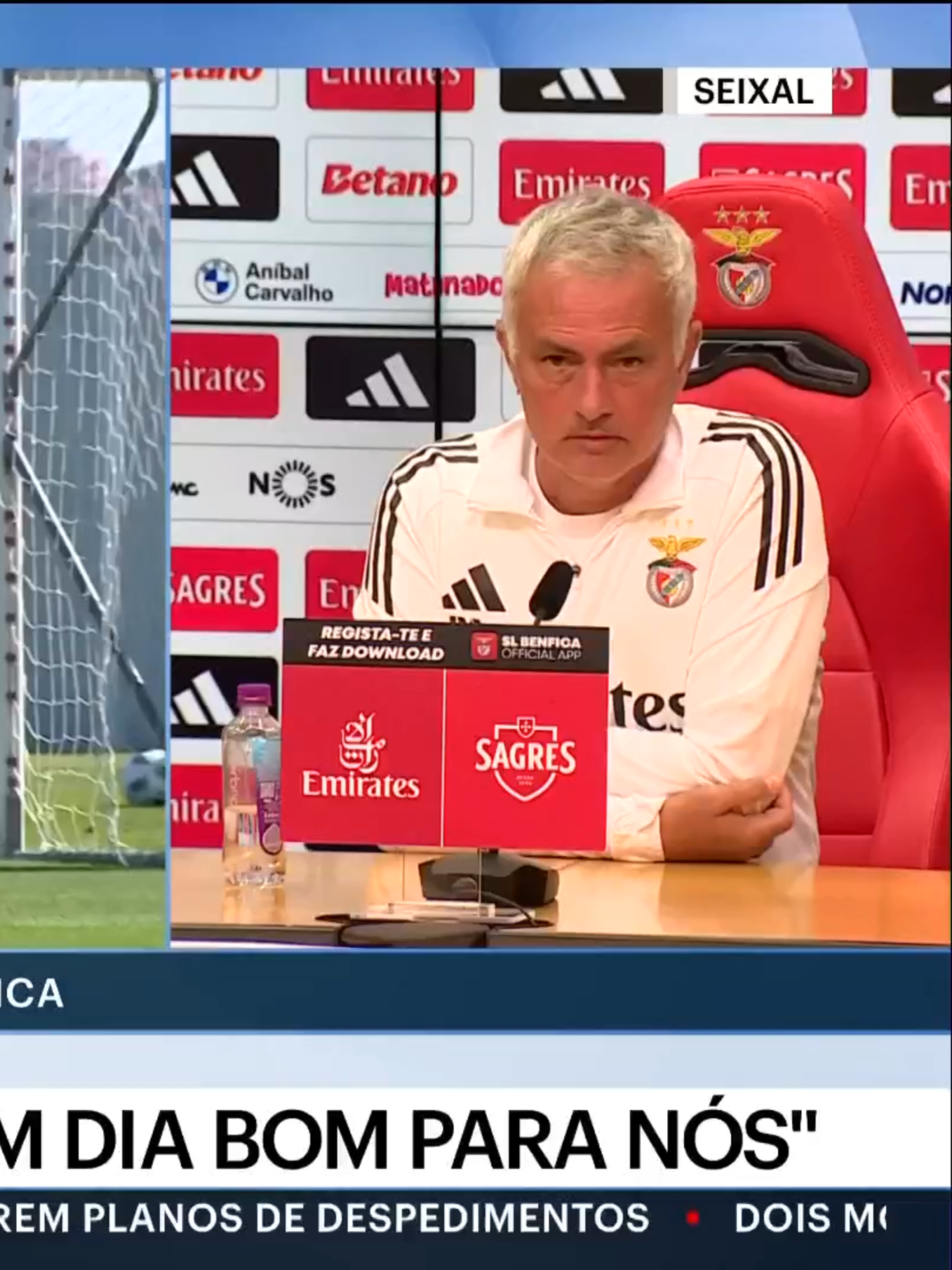 Questionado sobre se vê razões para as críticas que têm sido feitas a Richard Ríos, Mourinho falou do trabalho específico que está a fazer para aumentar os níveis de confiança do jogador: 