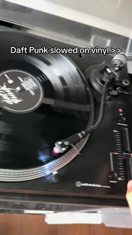 #daftpunk #vinyl #foryoupage #fy #fyp daft punk harder better faster stronger slowed on vinyl , album discovery