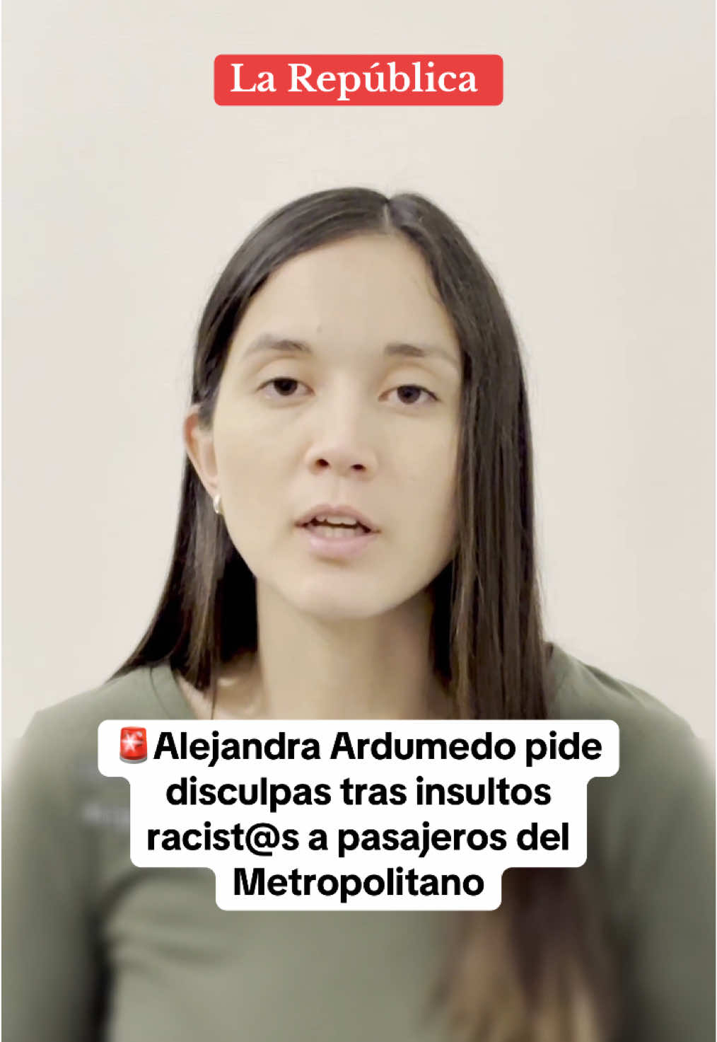 La joven compartió un video dónde pide disculpas a todas las personas que se sintieron afectadas por sus insultos esta semana cuando viajaba en el Metropolitano. 🚨 #alejandraargumedo #insultos #metropolitano #noticias #noticiasperu 