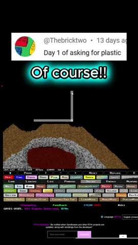 🥽🛢️PLASTIC from SCRATCH in SANDBOXELS! #sandbox #sandboxels #cool #interesting #learning 