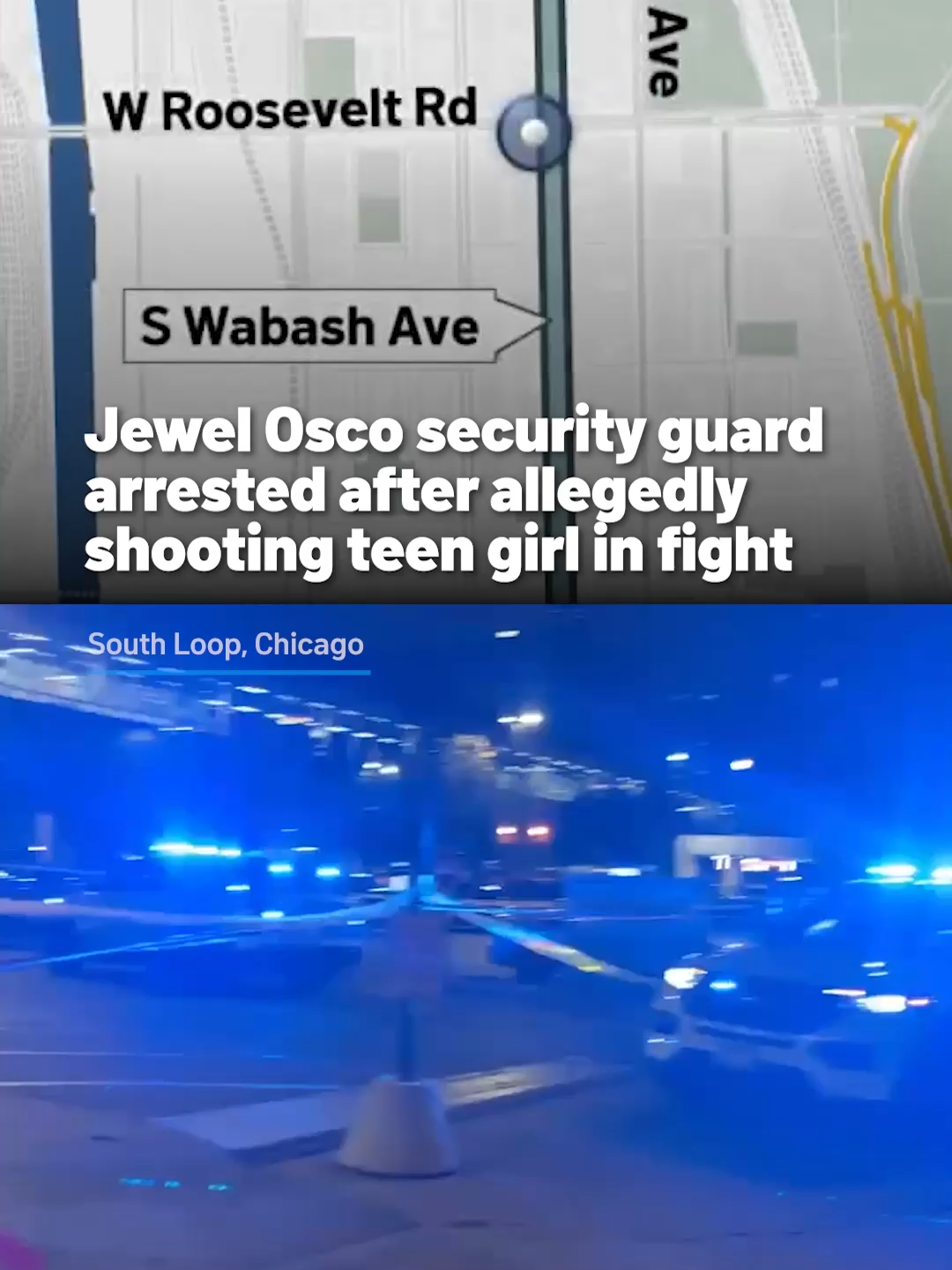 A Jewel Osco security guard is under arrest after allegedly shooting a 17-year-old girl during a fight Tuesday night in Chicago's South Loop, according to a police report. Tap the 🔗 for details #jewelosco #southloop #chicago #arrested