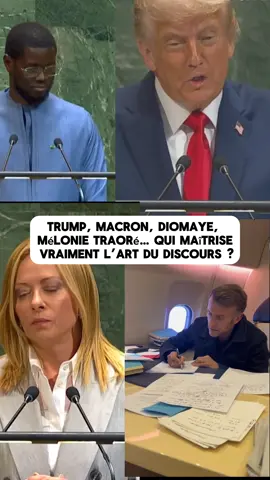 Quand un président perd ses notes, il bloque. Quand Trump perd son prompteur, il improvise. Macron révise encore son discours jusque dans l’avion, pendant que Giorgia Meloni parle par cœur… Et Ibrahim Traoré, lui, captive son public sans effort. La prise de parole révèle toujours qui est un vrai leader. #Leadership #Discours #Politique #PriseDeParole #geopolitique 