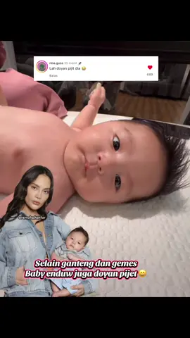Doyan pijet yaaa masih bayi baby enduww #ericacarlina #bravysonvconk #ericabravvy #babyandrewraxyneil 