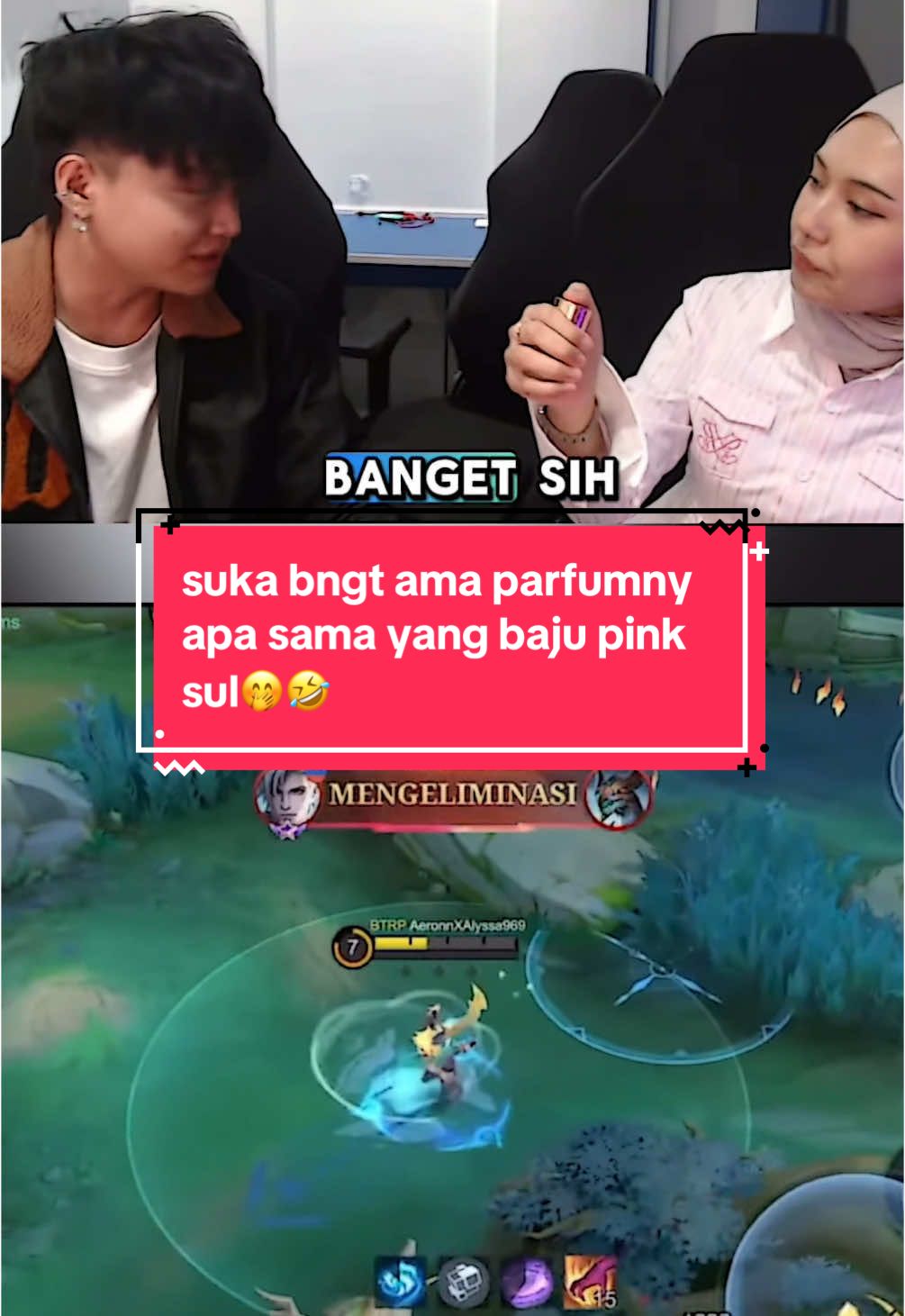 beneran sukak ama siapa sull??🤭🤣#NEXTJagoanMabar #MLBBNEXT2025 #aeronshikii #alyssa #bocillaron #fypシ #potonganzyn 