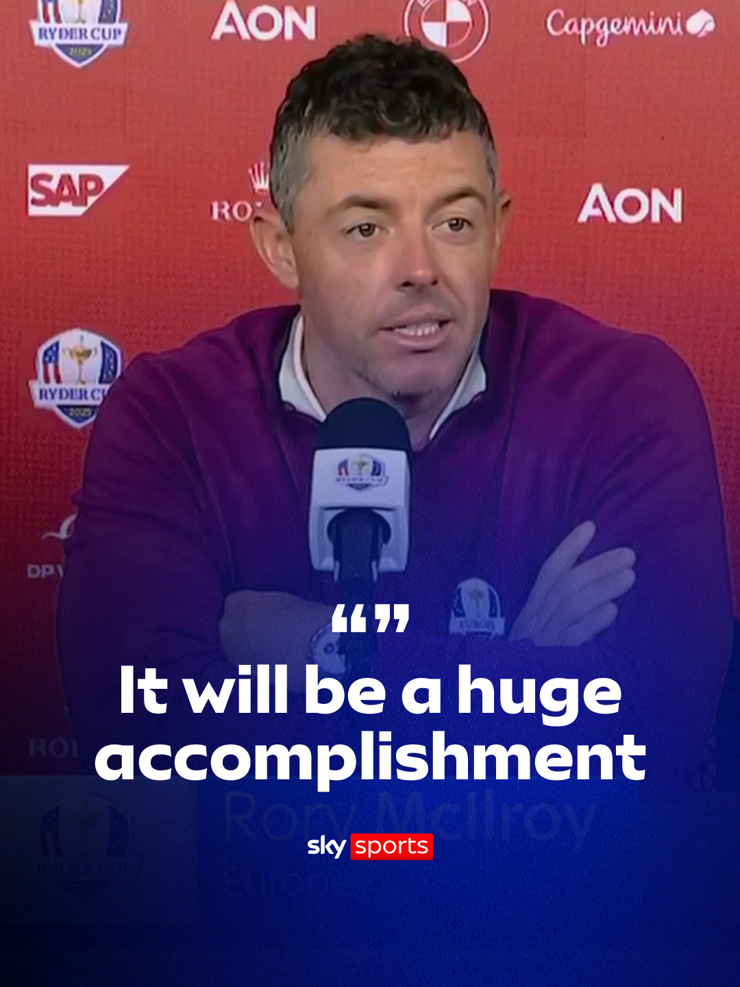 Rory McIlroy explains how much it would mean winning the Ryder Cup 🏆 #golf #RyderCup #mcilroy