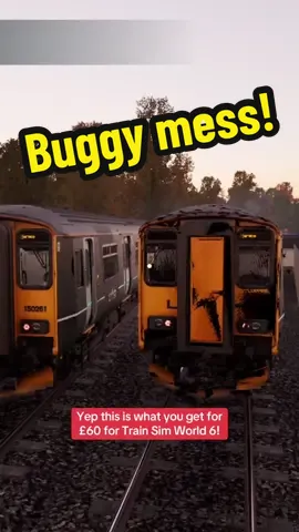 I get it’s first launch etc but come on you had time to iron out issues like this. #trains #railways #railwaycommunity #trainsimworld6 #greatwesternrailway 