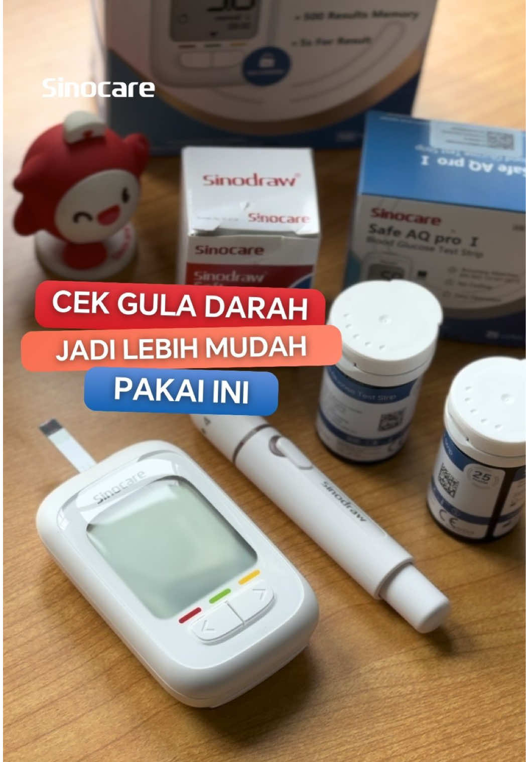 Cek gula darah jadi gampang & praktis pake Safe AQ Pro 1 dari Sinocare. Bisa dipakai rutin di rumah tanpa ribet 🩸 #Sinocare #SinocareIndonesia #SafeAQPro1 #AlatCekGulaDarah #CekKesehatan