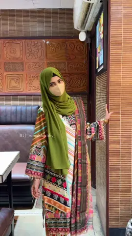 💚🫶🏻 Dress : @Art's _of_iftia🌸 #mashallahapu #modestfashionblogger 