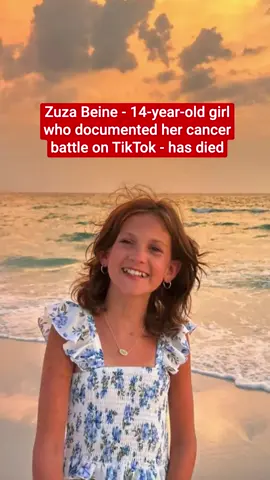 Zuza Beine - a 14-year-old girl who documented her battle with cancer - has died. She posted videos of her life and treatment to her 4 million followers across Instagram and TikTok. She was diagnosed with leukemia at the age of 3, and bravely fought the blood cancer for the remaining 11 years of her life. Announcing Zuza's death on Tuesday (23 September), her family paid tribute to 