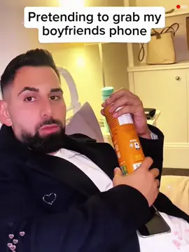 Reaching my husband phone test prank #tiktok #coupleprank #prank #reaction #fyp 