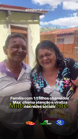 Uma família brasileira chamou atenção nas redes sociais por uma escolha bastante curiosa: todos os 11 filhos têm nomes que começam com o prefixo “Max”. O vídeo que popularizou a história foi publicado pelo influenciador digital Maxson Rodrigues, um dos filhos do casal. Na gravação, os pais Milton e Josilene são apresentados primeiro, seguidos pela apresentação de cada um dos filhos. Os nomes formam uma sequência inusitada: Maxsuila, Maxsuilton, Maxsuel, Maxsuely, Maxsuelton, Maxsuilma, Maxsuênia, Maxsilânia, Maxwelma, Maxson e Maxwender @girportal 📹 Maxson Rodrigues | Tik Tok