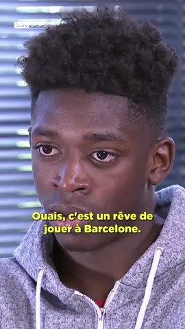 En 2015, Ousmane Dembélé nous dévoilait son rêve de jouer au Barça 🥹 #football #laliga #dembele #beinsports #interview