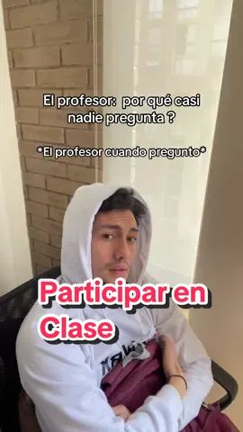 Yo cada vez que pregunto en clases 😐 #Universidad #estudiantes #uni 