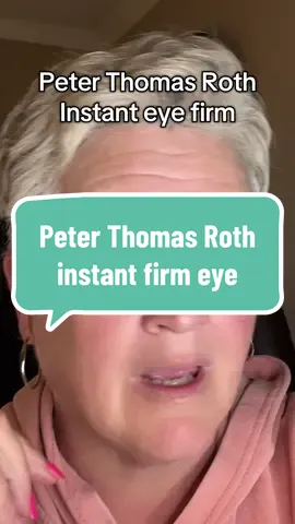 This instant eye firm eye is magic in a tube!!#peterthomasroth #skin #skincare#eyes 