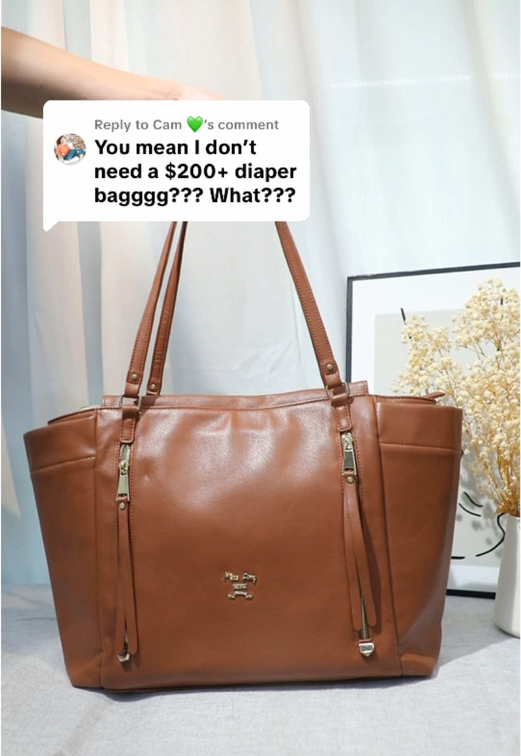 Replying to @Cam 💚  #momapproved #diaperbag #totebag #workbag #tiktokshopfinds 