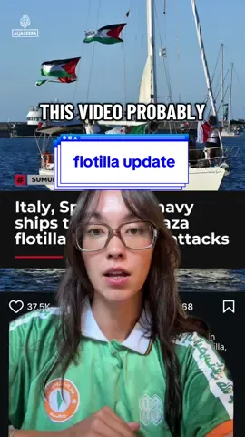 *EDIT/CORRECTIONS: 1) SUSAN sarandon, although now some conflicting reports on if she’s still on the flotilla 2) this is the second flotilla sailed w greta thunberg, but several aid attempts have been made  two important updates on the global sumud flotilla  #fyp #viral #italy #leftist #gretathunberg  news update viral  greta thunberg  italy general strike  italy travel rome  protest activism 
