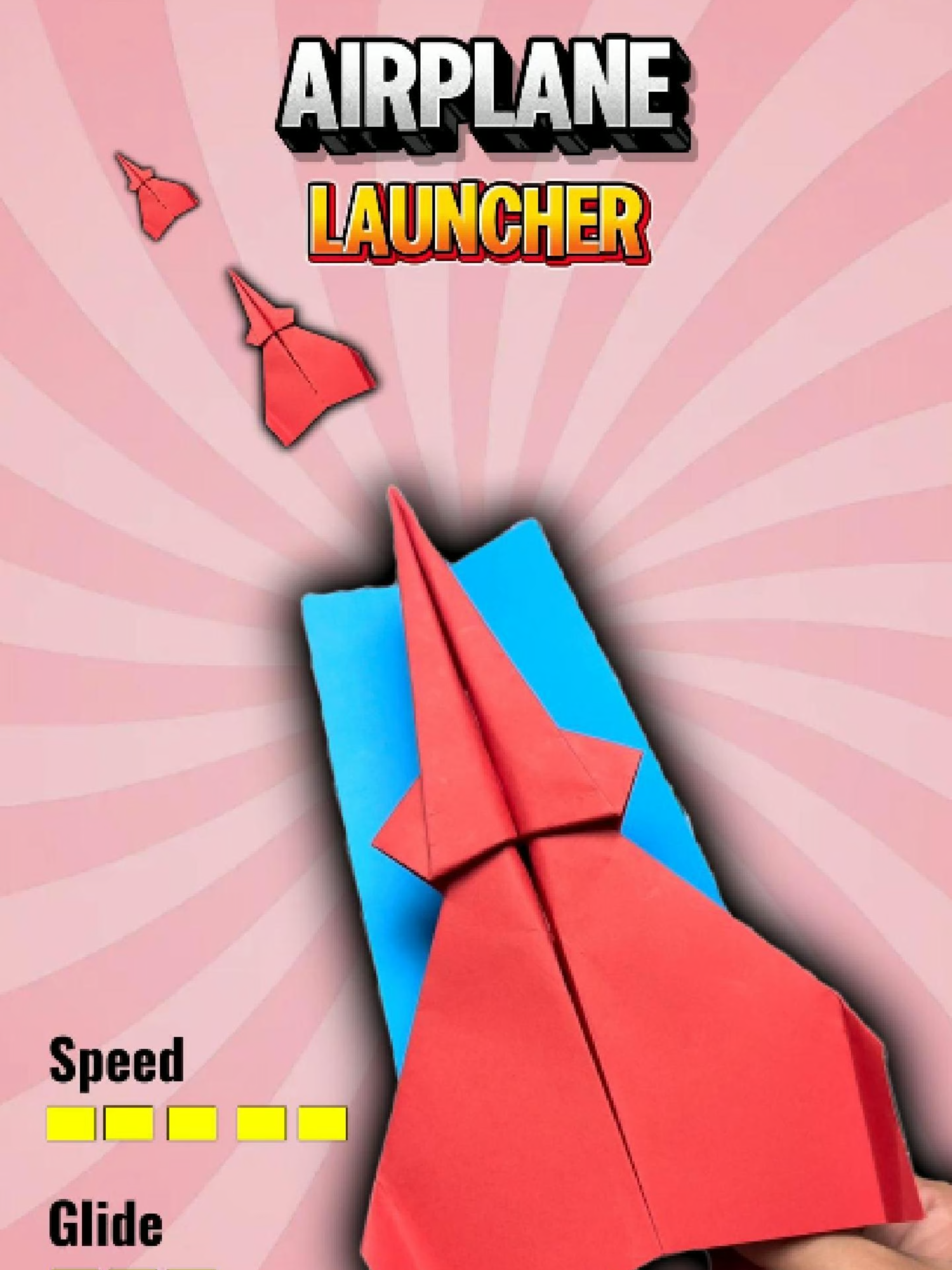How to Make a Super Paper Airplane with a Rubber Band Launcher – Flies Super Fast! #origami #origamitutorial #airplane #flying #DIY