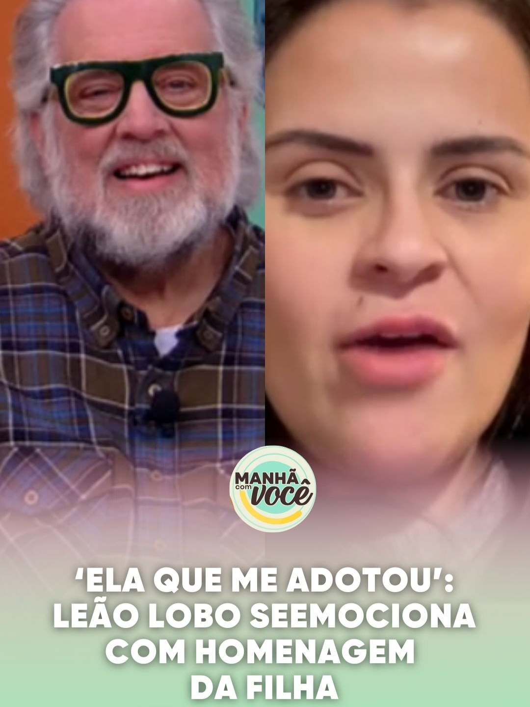 ‘Ela que me adotou’: Leão Lobo se emociona com homenagem da filha . . . #LeãoLobo #ManhacomVoce #RedeTV #Famosos #filhaadotiva