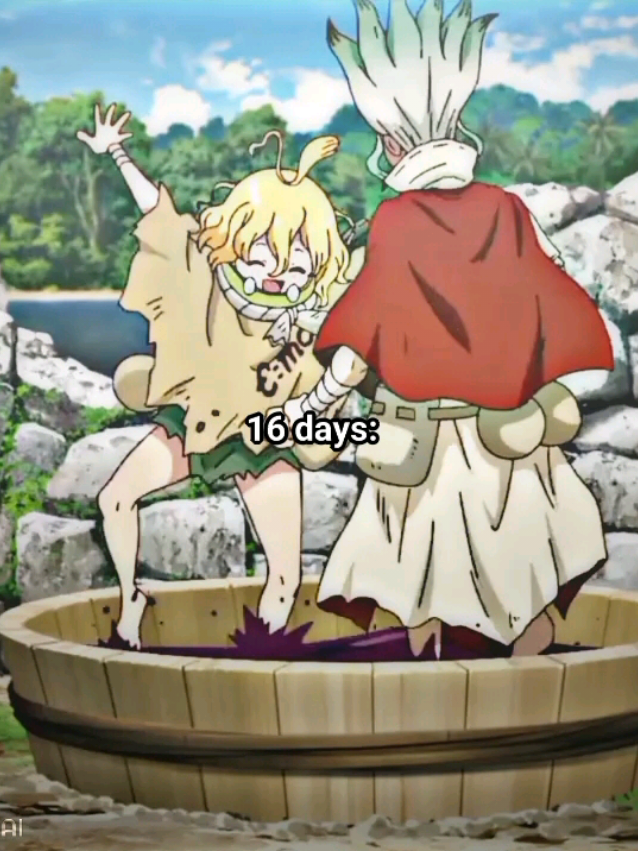 16 days to make 16 bottles of potion,and suika need 7 years for 1😭🥀 #drstone #senku #anime #margawof #dessekai 