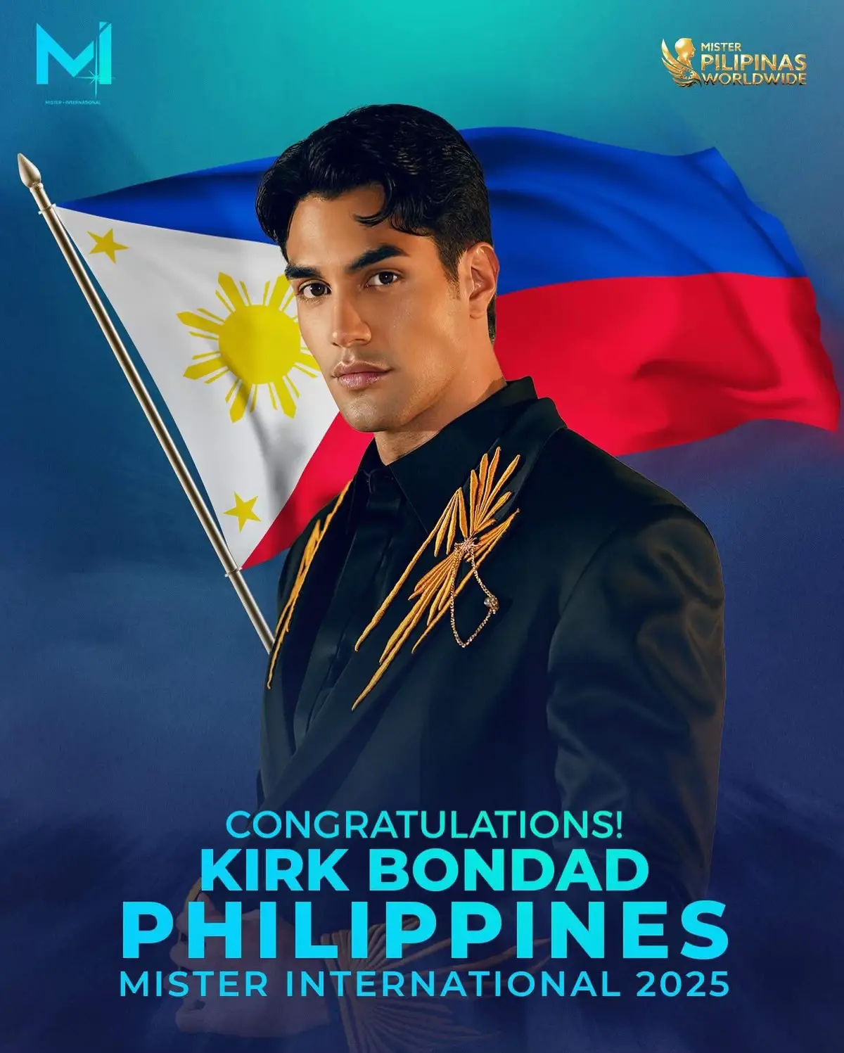 Congratulations, Mister Pilipinas International 2025 Kirk Bondad on being named 17th Mister International 2025. #MisterPilipinasWorldwide #KirkBondad #misterinternational2025 #Philippines #fyppppp 