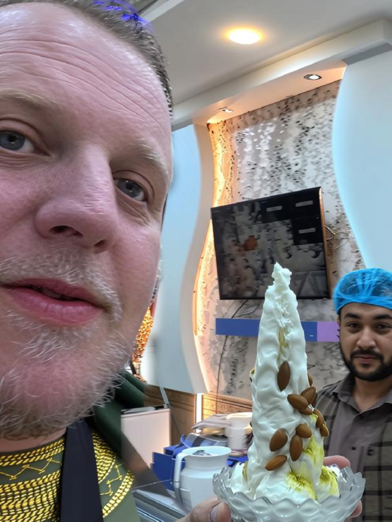 Tried Afghan ice cream Sheeryakh in Kabul 🇦🇫🍦 First time try this flavour! 😋 #afganistan #travel #kabul #peacetravel #AfghanIceCream #Sheeryakh #KabulAfghanistan #HiddenGems #viralvideos #TravelAfghanistan #foryou #AfghanCulture #AfghanFood #StreetFood #exploreafghanistan