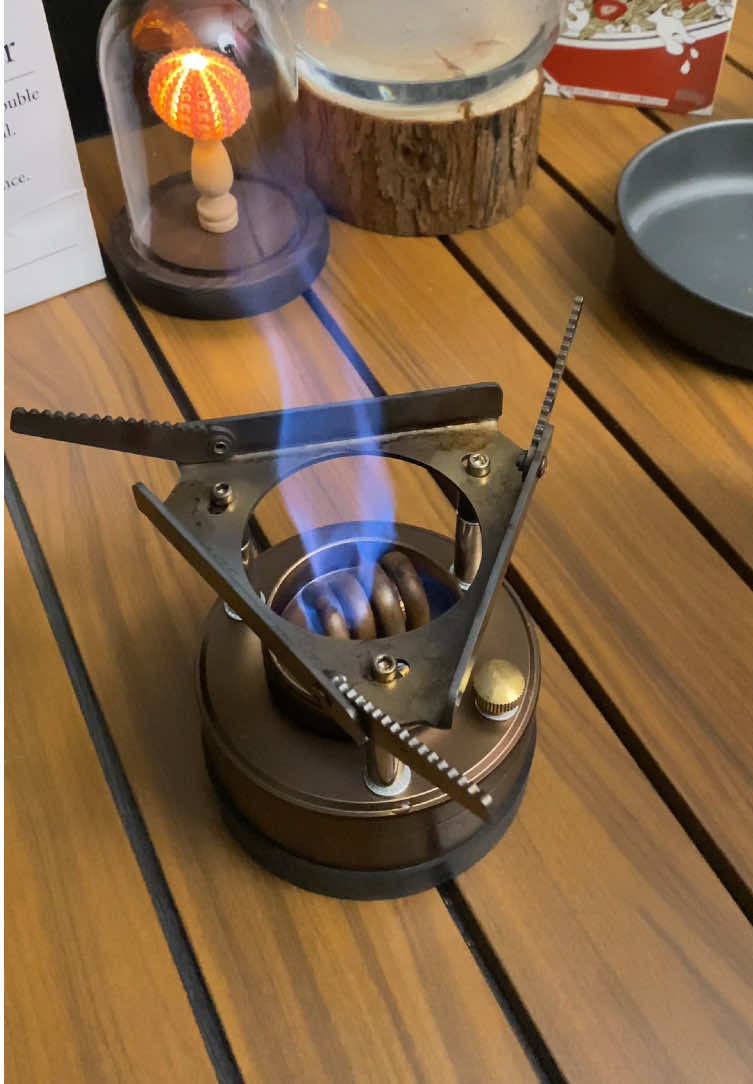 Who is still settling for cold food but this alcohol stove in a small pot you can enjoy hot meals while camping#camping #stove #outdoorfun #tiktokshop #Outdoors 