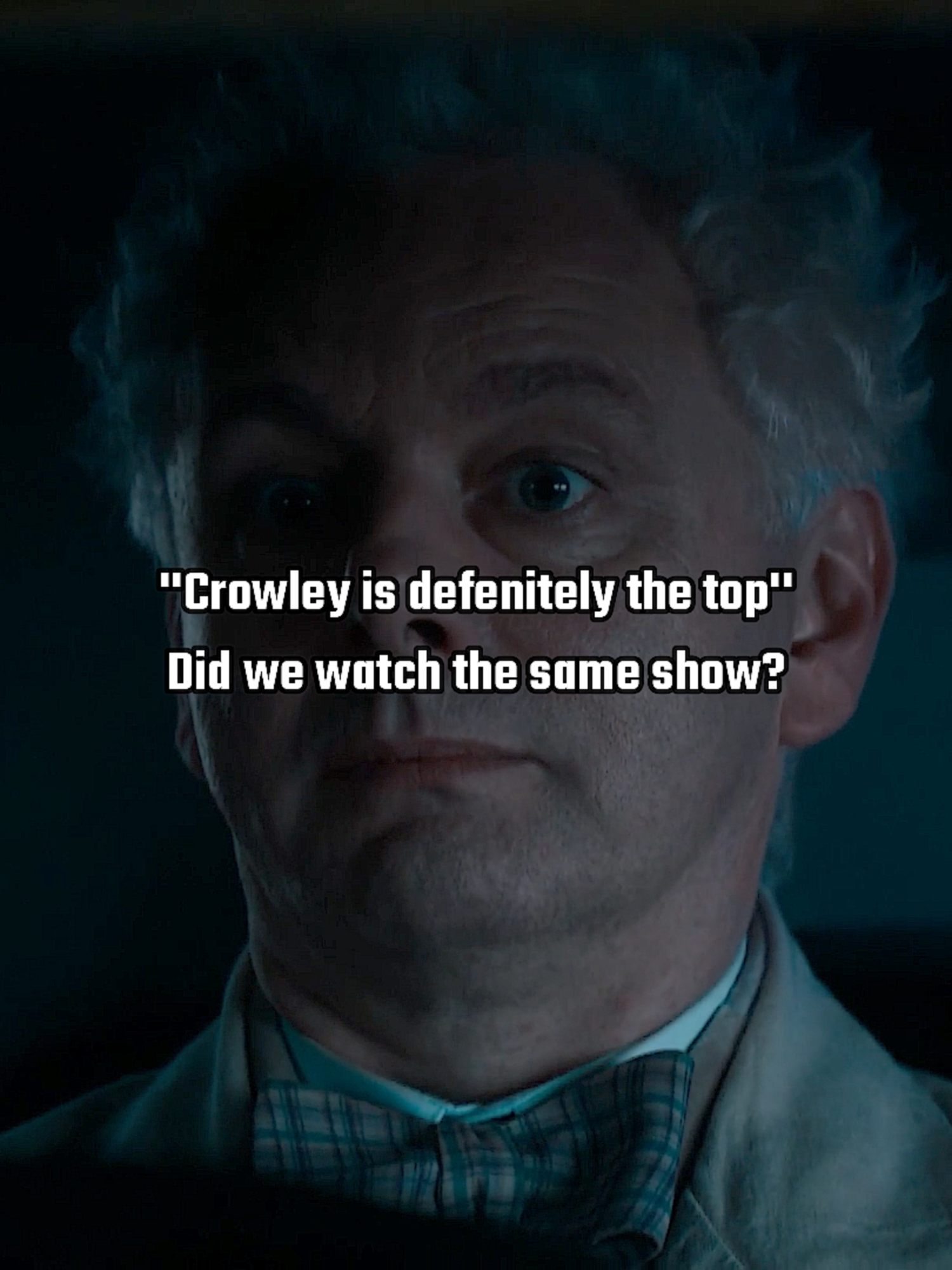 They're so ace-coded in the show and then Aziraphale says things like this... #goodomens #aziraphale#topenergy#crowley#bottomenergy#silly#goodomensedit#fyp