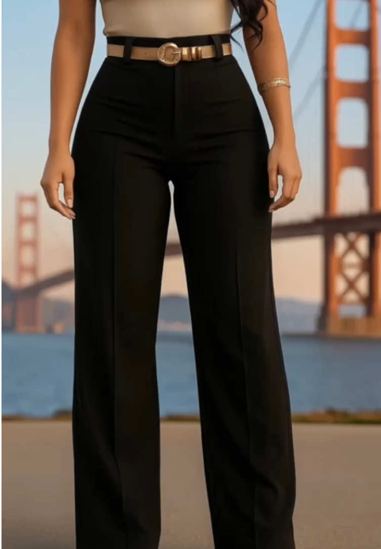 Women's Solid High Waist Wide  #OOTD#outfitinspo #tiktokmademebuyit #coquette#tiktokshop