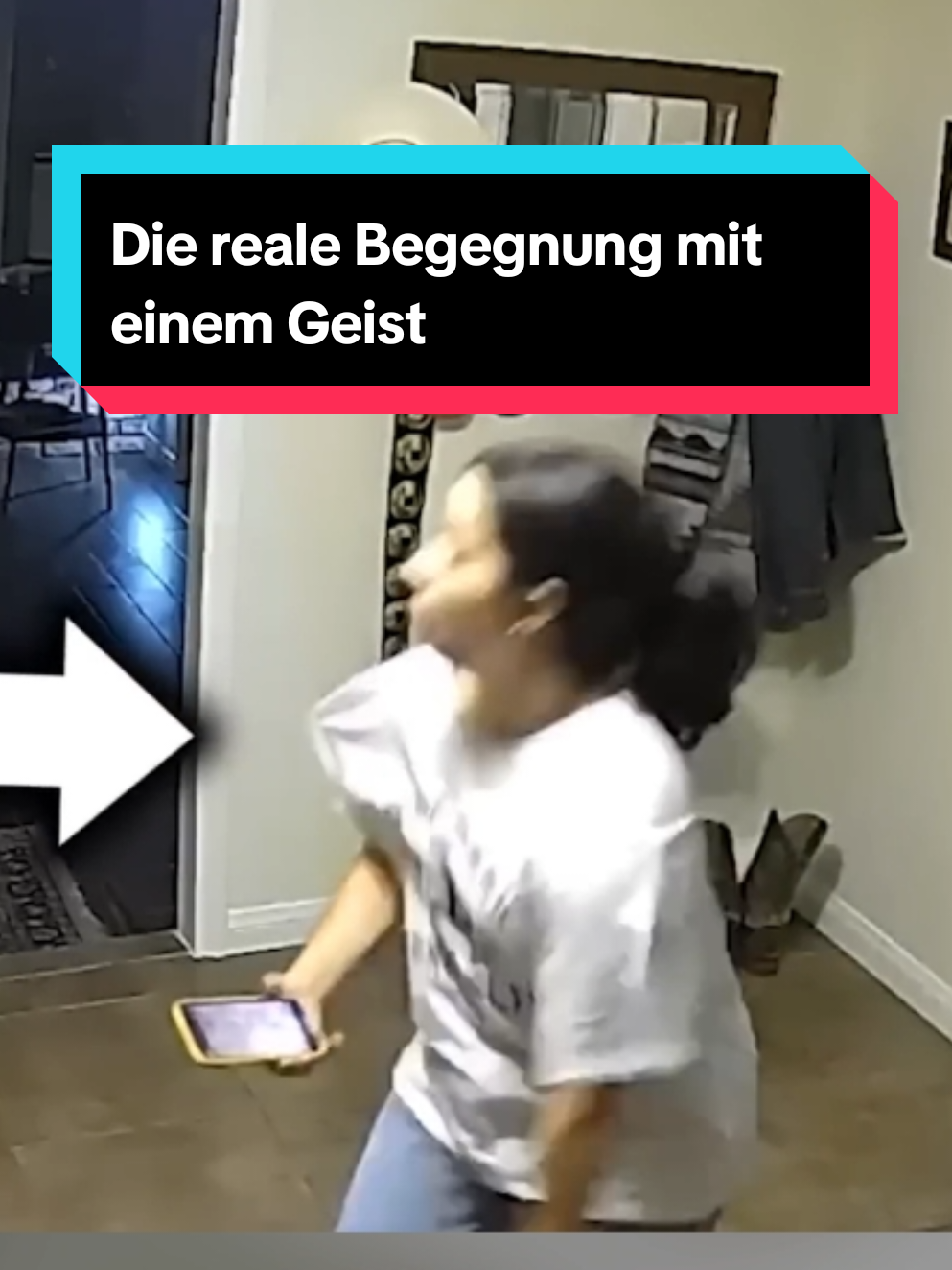 Britt lebt in einem Haus mit einem Friedhof in ihrem Vorgarten. Ihre Hündin benimmt sich seltsam und später fangen andere Tiere sich seltsam zu verhalten. Danach greift eine unsichtbare hand die Frau und versucht sie ins Haus zu ziehen. #paranormal #geist  #friedhof  #unheimlich  #gruselig 