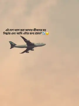 এই দেশ ত্যাগ করা আমার জীবনের বড় সিদ্ধান্ত এবং আমি এটার জন্য প্রস্তত