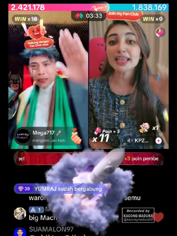 full kemenangan PK anggun vs kpzworld top mvp @oppamiracle @🌙 ✨Cody✨🌙 @paycall8 @mayoigo1986 #feronica @🌙✨LaraR✨🌙 @cino93t @ds..sultanpemurah68 @11.babe @darren93663 @sonnylarocca  #pkanggun #topgifter #tophost #foryoupage 