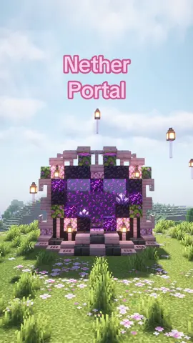 Minecraft Nether Portal #Minecraft #buildideas 