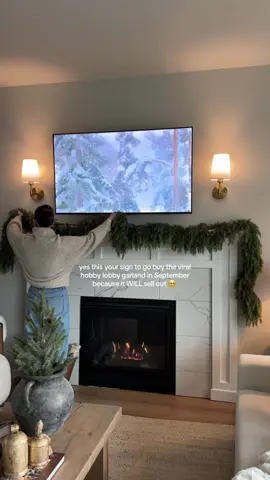 Trust!! I bought mine last year at the beginning of October and remember it being gone so soon after that! 🎄 #hobbylobbychristmas #viralchristmasgarland #nostolgicchristmas #christmasdecor #fyp 