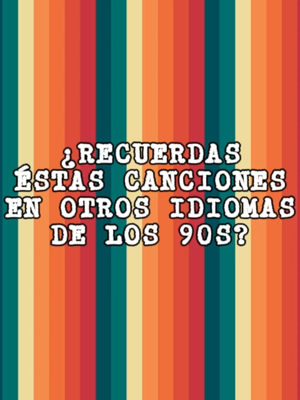 ¿Recuerdas alguna de éstas canciones en otros idiomas que sonaron en México en los 90s?. #jordy #cher #tarkan #mexico #chavoruco #retro #magneto #cristiancastro #kabah #OV7 #fey #lyndathomas #popdelos90s