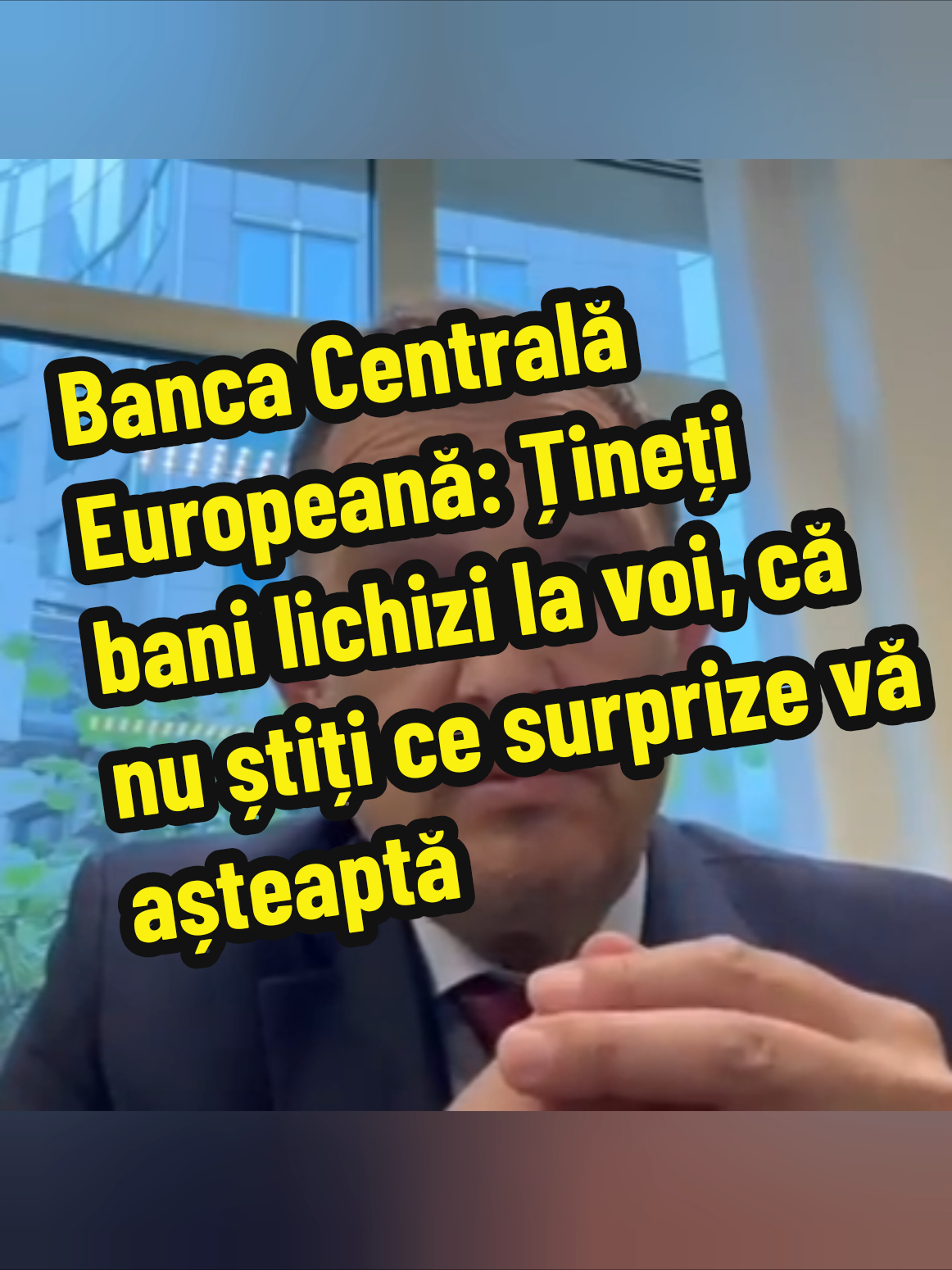 Banca Centrală Europeană: Țineți bani lichizi la voi, că nu știți ce surprize vă așteaptă #fyp #foryoupage #fyv #trending #buculeiion 