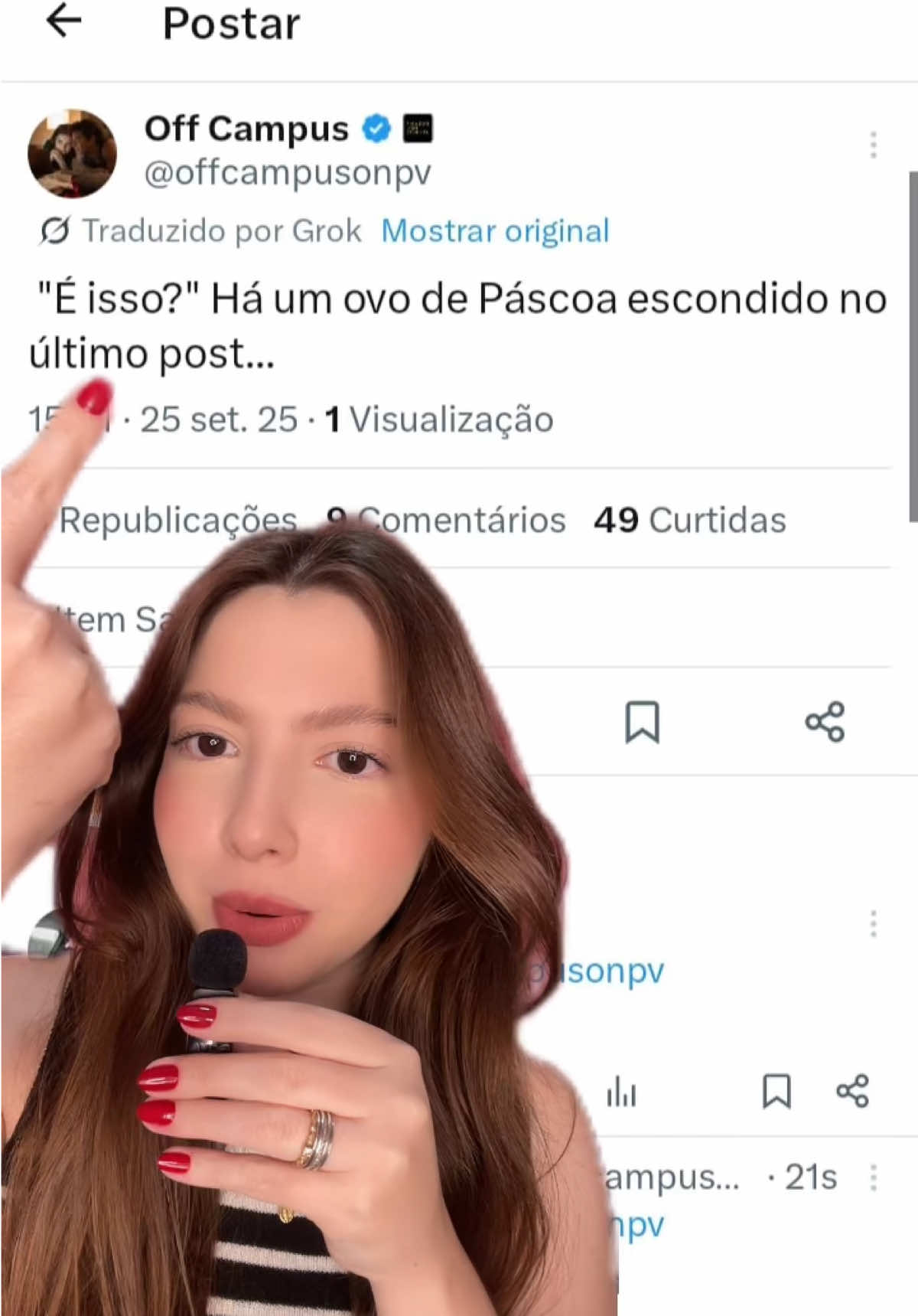 O QUE NÃO ESTAMOS VENDO ? 😮😮 #offcampus #offcampusellekennedy #garrettgraham #hannahwells 