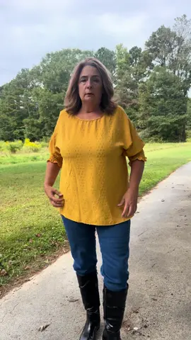 Brighten your look with this comfy embroidered blouse. Easy fit and perfect for curvy women. #PlusSizeStyle #CurvyBlouse #FallOutfit #EverydayFashion #AffordableStyle 