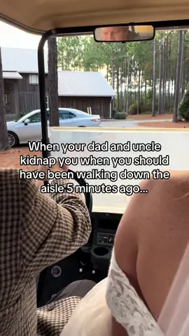 Will always be one of my favorite videos. My dad and uncle are trouble. Sorry aunt Lisa!😂 #runawaybride #weddingday #funnyweddingmoments #weddingtok #bridesoftiktok 