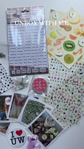 unboxing some crafty goodies & journal stickers!!! 🤭🎨🌷 @megs • unlucky wishes #unboxwithme #journaltok #stickers #journalsupplies #journaling 