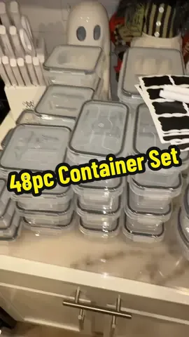 48pc Container Set Only $13.99+FREE SHIPPING!!  #tiktokshop #container #mealprepideas #bpafree  #creatorsearchinsights 