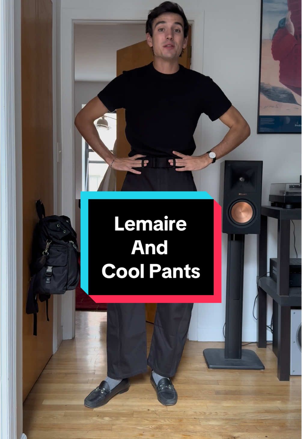 We all need cooler pants and when something’s been sitting in the wishlist for 3 years and you still like it? Might be time to cop. #fashiontok #fashiontiktok #lemaire #pants #mensfashion 