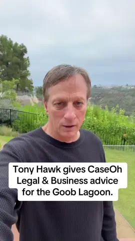 Skateboarding legend, Tony Hawk, gives CaseOh Legal & Business advice for the Goob Lagoon. @CaseOhs_mom @Case 