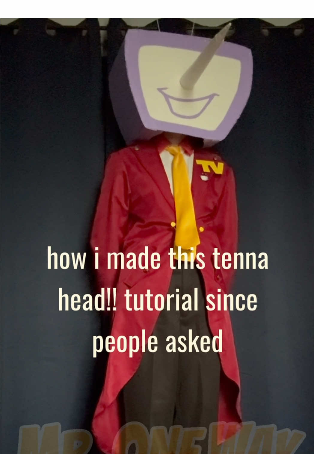 how i made my tenna cosplay head!! [tutorial] #tenna #deltarune #cosplay #deltarunecosplay 