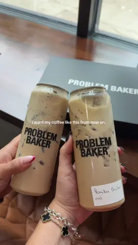 the cans are everything  @Problem Baker #coffee #coffeetok #coffeetiktok #coffeeshop #coffeetime 