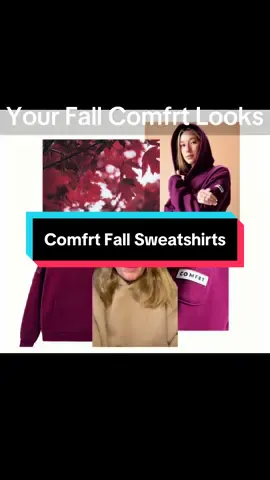 Fall must haves from Comfrt. Check them out in the shopping bag as well as in my showcase! #Comfrt #fallfashion #sweatshirt 