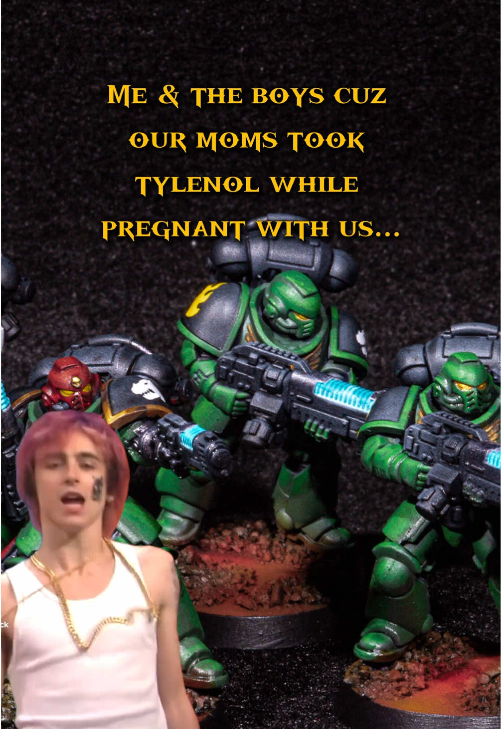 Be warned: Tylenol causes an obsession with Warhammer 40k!!! . . . #fyp #foryou #warhammer40k #spacemarine2 #tylenol