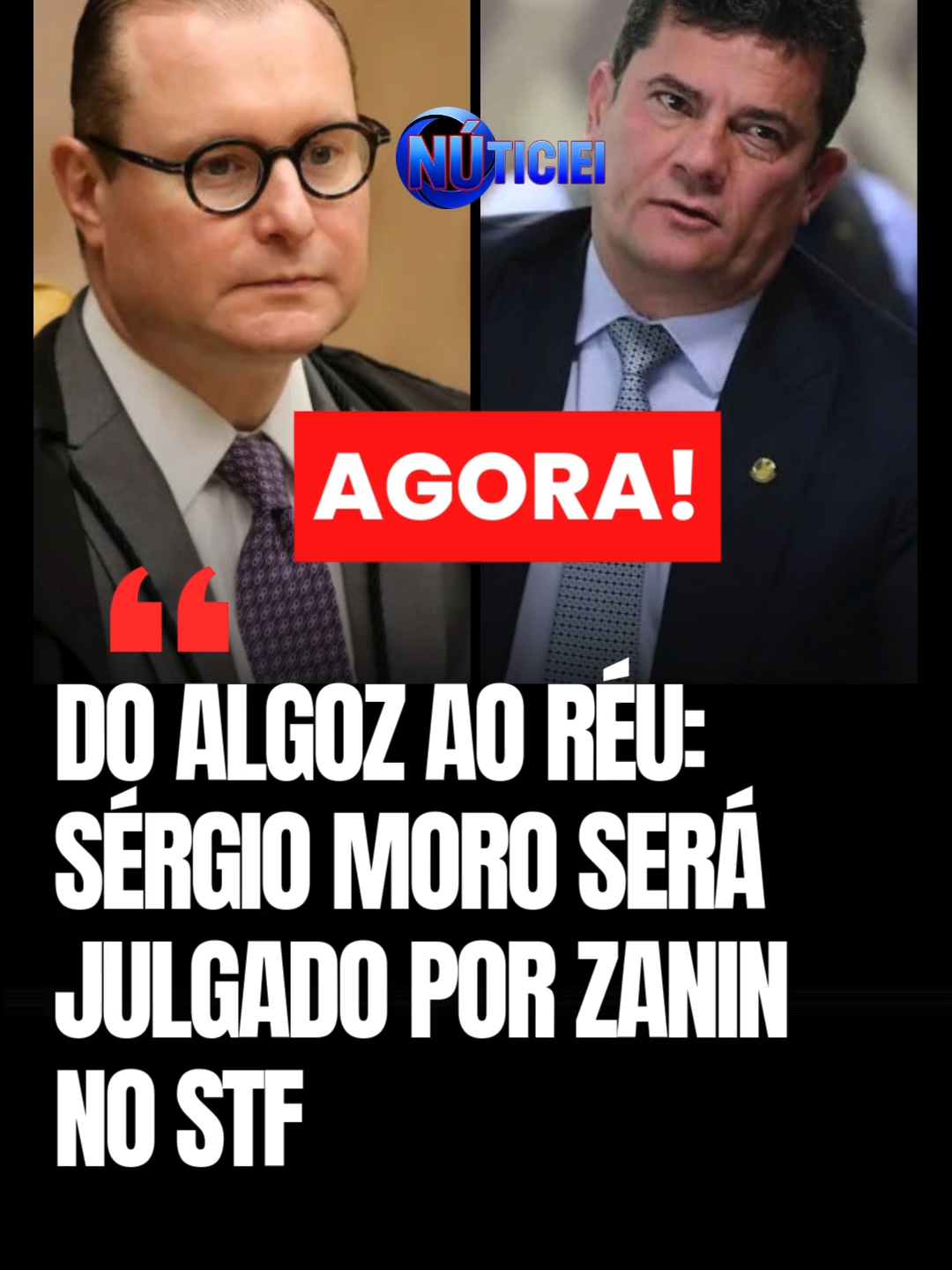 🚨 URGENTE! 💥 O mundo gira: Moro será julgado por Zanin no STF! O ex-juiz **Sergio Moro** será julgado por **Cristiano Zanin**, ex-advogado de Lula, no STF! A 1ª Turma do Supremo Tribunal Federal (STF) vai julgar os embargos de declaração apresentados por Moro em uma ação penal por calúnia contra o ministro **Gilmar Mendes**, que ele acusou de 