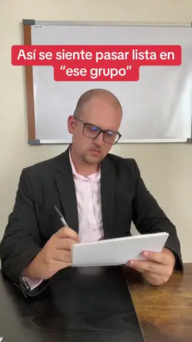 Cuando eres #maestro de #escuela y te toca pasar lista en “ese” grupo complicado #comedia 