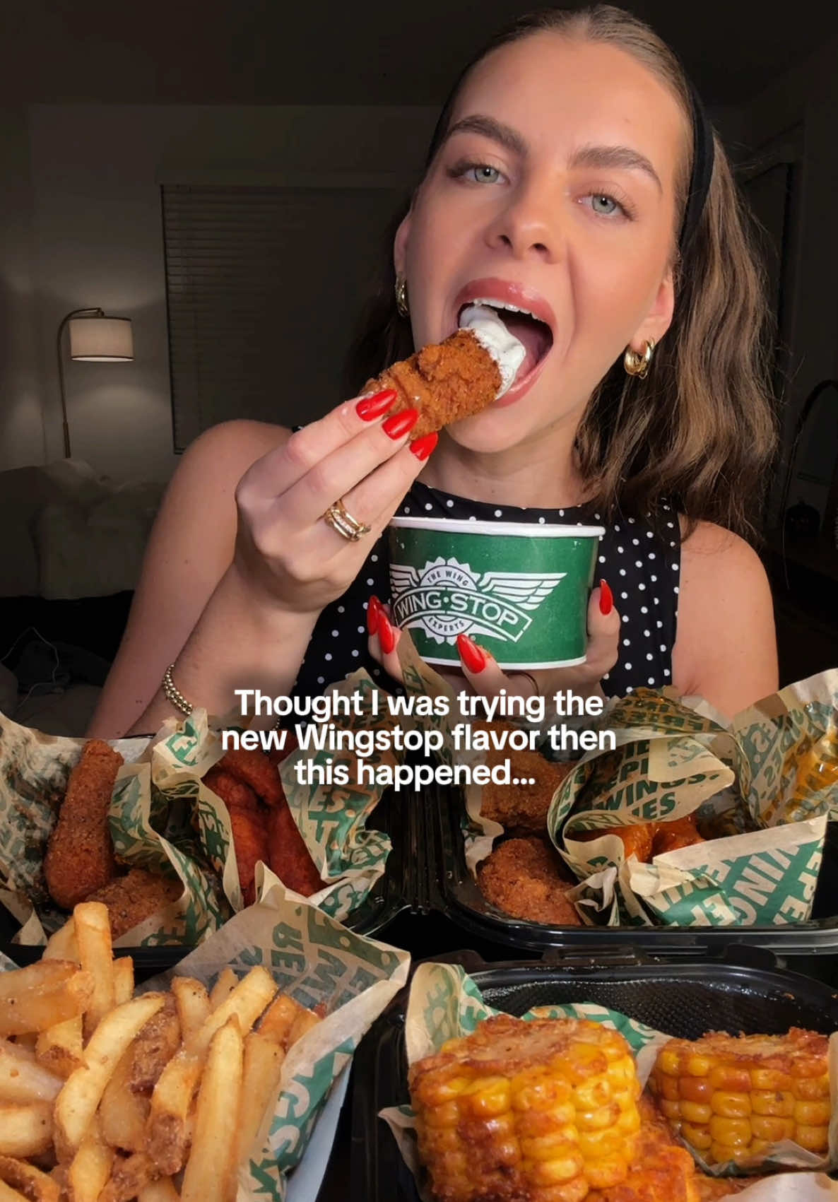 Just my luckkk ALSO THE FACT HE WAS WILLING TO DRIVE BACK 🥹 I love him. Wingstop still tasted fire and I’ll have to go back soon to actually try the new flavor!  #fail #behindthescenes #bloopers #realisticmukbang #wingstop 